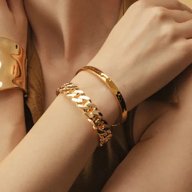 【CReAM】Sandy 編織麻花手金色銀色玫瑰金色鐲手環(生日 禮物 送禮 禮盒)