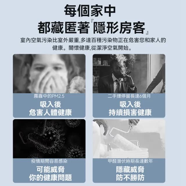 【Quality 聚家】空氣淨化器 9-15坪適用負離子空氣清淨機(除醛/除菌/除臭/多重過濾/循環淨化)