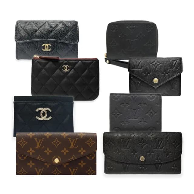 【CHANEL 香奈兒】xLouis Vuitton 路易威登經典拉鍊扣式零錢包/短夾(款式任選)