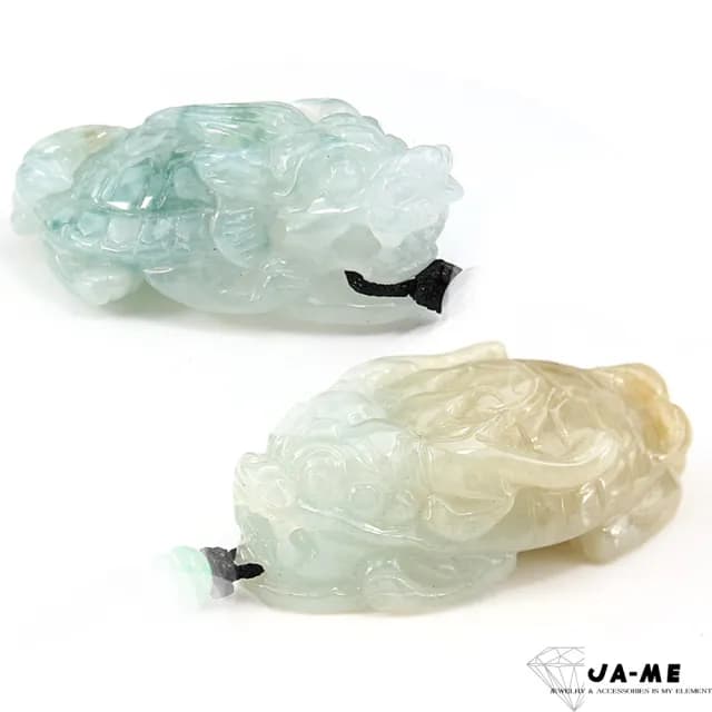 【JA-ME】天然A貨緬甸翡翠招財化煞龍龜玉墜(77購物節/禮物/現貨)