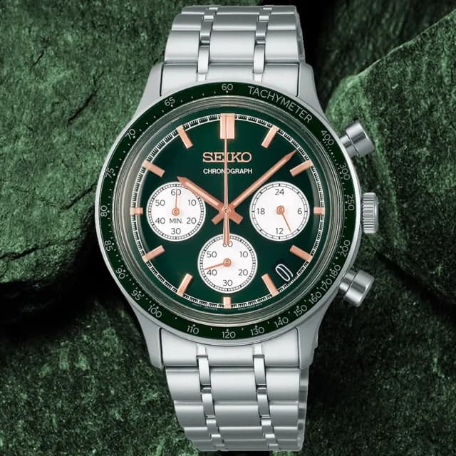 【SEIKO 精工】CS系列 經典計時腕錶 七夕 情人節 禮物 送禮 推薦(SSB481P1/8T63-03P0G)