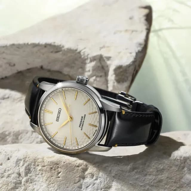 【SEIKO 精工】PRESAGE 無釉有田燒工藝 三日鍊 機械腕錶 七夕 情人節 送禮 推薦(SPB497J1/6R51-00C0Z)