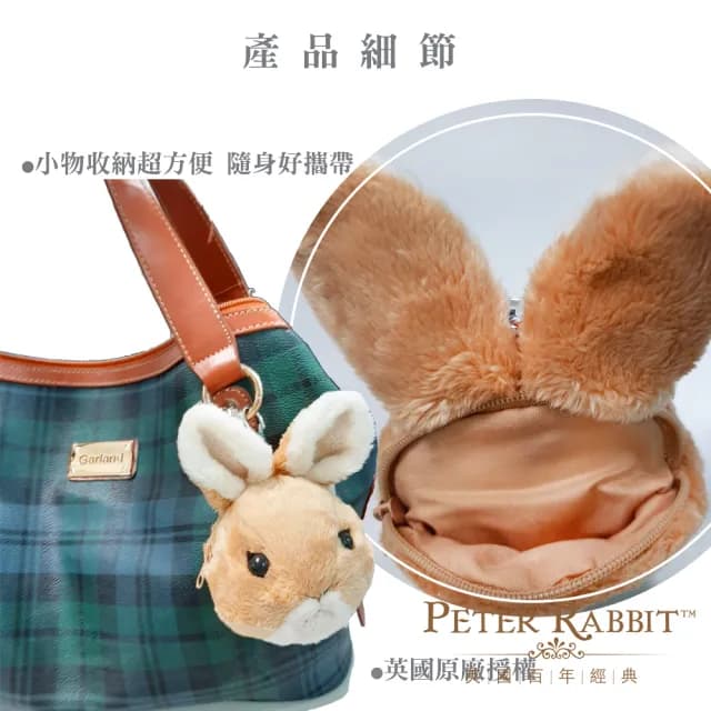 【PETER RABBIT 比得兔】情人節禮物 絨毛零錢包+環保帆布袋(環保  國旗  帆布袋)