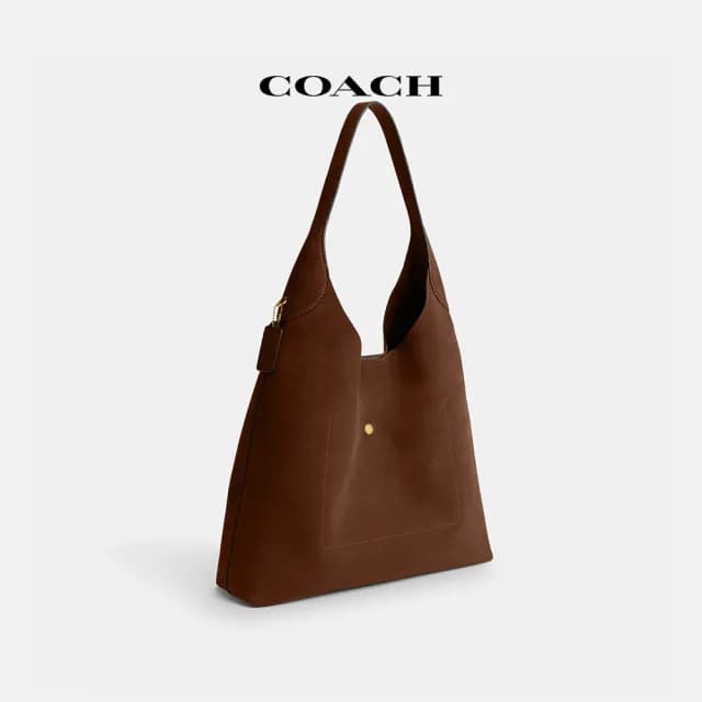 【COACH】蔻馳官方直營 BROOKLYN 39 單肩手袋-B4/Warm Brown(CW636)