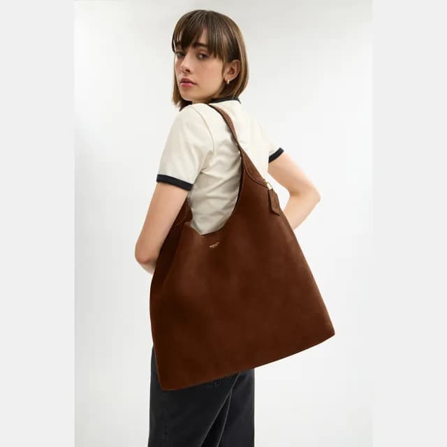 【COACH】蔻馳官方直營 BROOKLYN 39 單肩手袋-B4/Warm Brown(CW636)