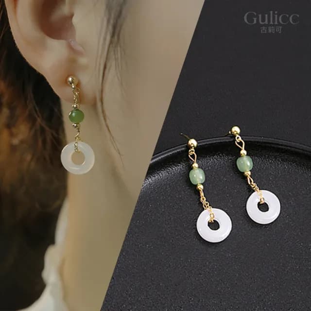 【Golicc】耳環 古典中式 優雅中國風(七夕 情人節 生日 飾品 耳釘 耳飾 耳墜 禮物)