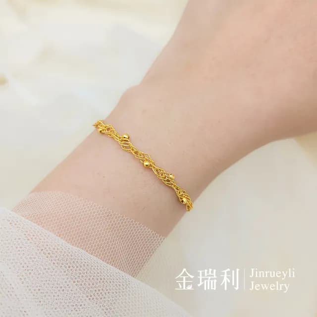 【金瑞利】雙11 黃金手鍊 0.81錢(±1厘)