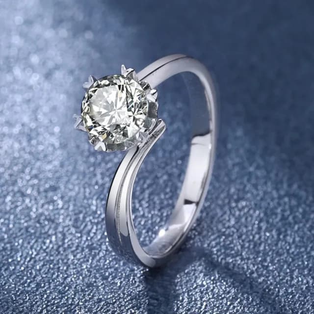 【時尚巴黎】現貨+預購 頂級莫桑鑽石戒指925純銀戒指婚戒女鑽戒子求婚戒情人節禮物(雪花扭戒2款74lp85)