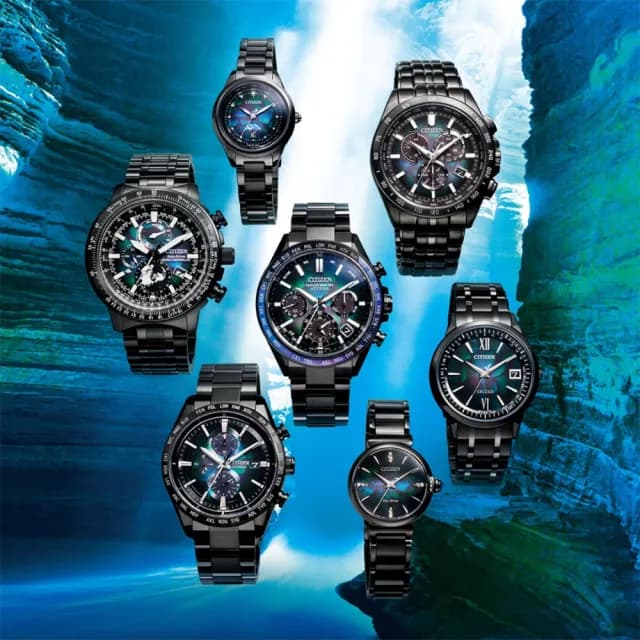 【CITIZEN 星辰】100週年限量宇宙幻彩 光動能電波手錶 七夕 情人節禮物(CB5878-56E)