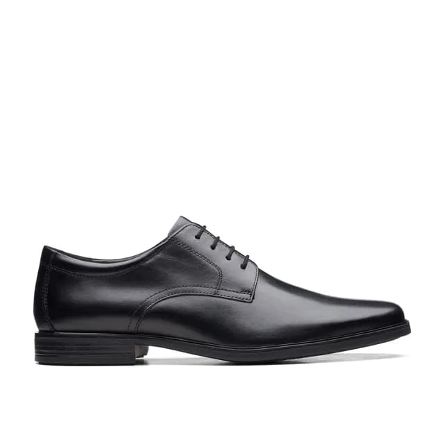 【Clarks】男款Howard Walk寬楦設計微方頭柔軟皮革素面紳士鞋(CLM61285D)