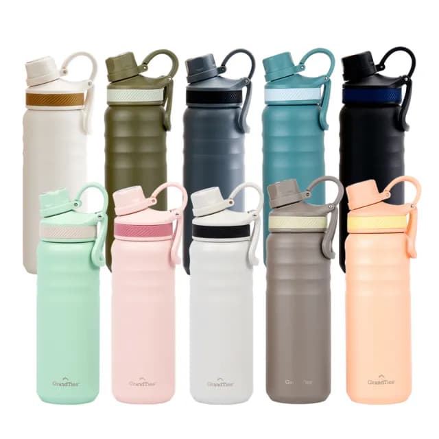 【GrandTies】雙蓋寬口709ML真空不鏽鋼保溫杯/保溫杯-野餐/運動/保冷/保溫(交換禮物首選)