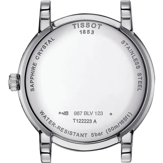 【TISSOT 天梭】Carson 羅馬月相石英女錶-32mm 手錶 送禮 推薦(T1222231635300)
