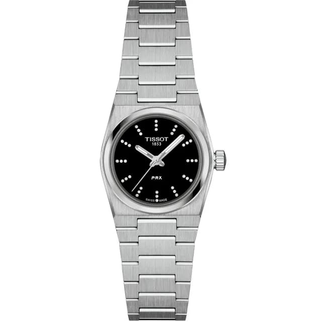 【TISSOT 天梭】PRX系列 鑽石石英女錶-25mm 手錶 送禮 推薦(T1370101105600)