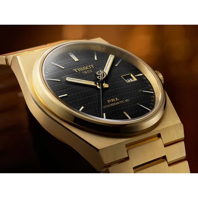 【TISSOT 天梭】PRX NBA 達米安·利拉德特別版機械錶 男錶 畢業 禮物(T1374073305100)
