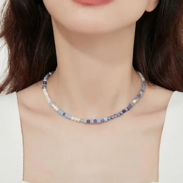 【Penny珮妮】貝母天然珍珠項鍊(母親節 送女友 交換禮物 送閨蜜 情人節 生日 尾牙 新年 送禮)