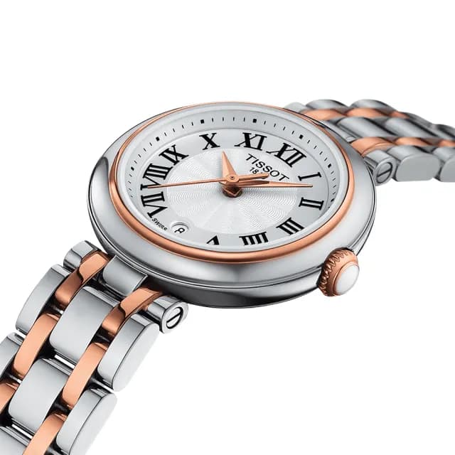 【TISSOT 天梭】BELLISSIMA 羅馬石英女錶 手錶 送禮 推薦(T1260102201301)