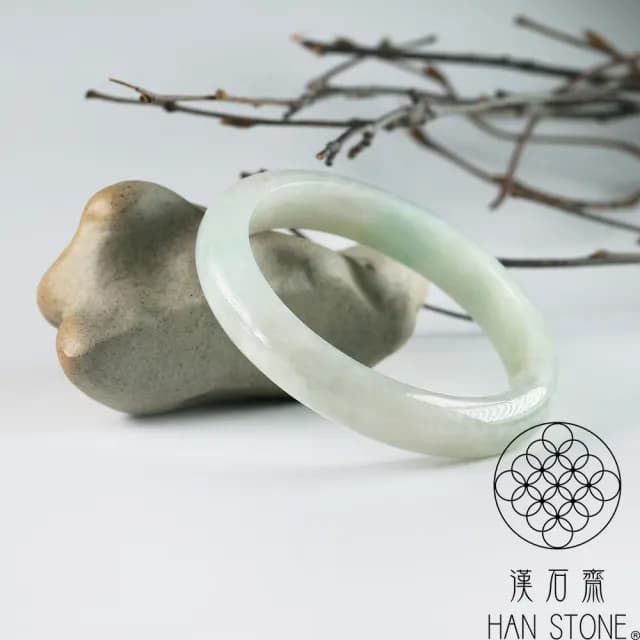 【漢石齋】情人節禮物 天然翡翠A貨 手鐲玉鐲 細糯種黃翡飄花 福 利 品(手圍18.7/版寬12mm)