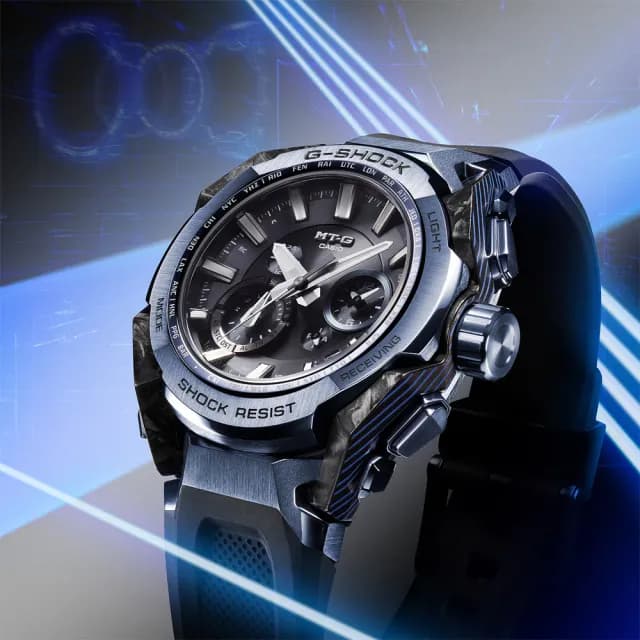 【CASIO 卡西歐】MT-G系列 碳纖維核心 藍牙多功能電波腕錶 畢業禮物 送禮 推薦(MTG-B4000B-1A2)