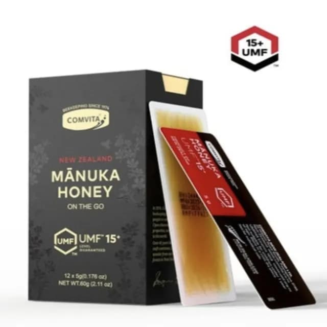 【Comvita 康維他】UMF15+麥蘆卡蜂蜜隨身包禮盒 迎中秋早鳥限量特惠組(紐西蘭官方FernMark銀蕨品質認證)