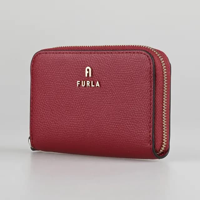 【FURLA 芙拉】FURLA Camelia拉鍊2卡零錢包(紅)