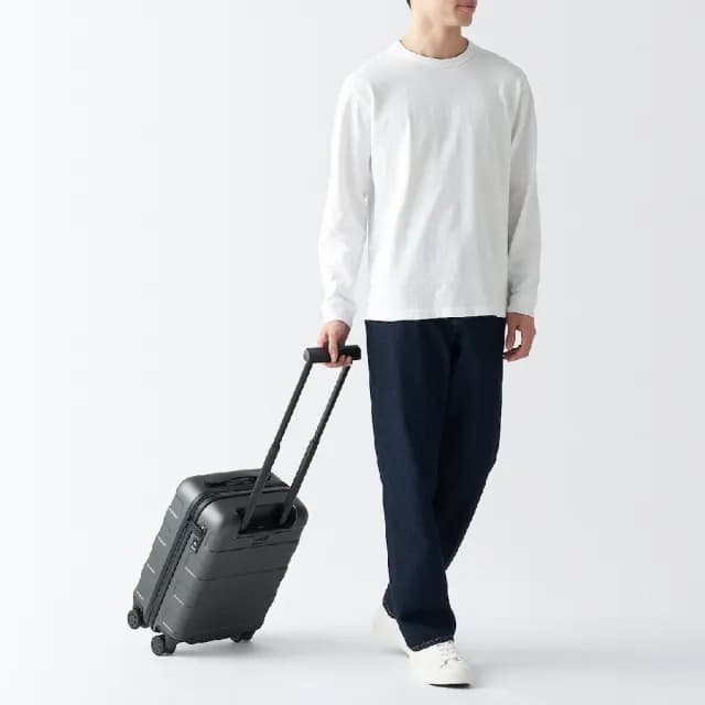 【MUJI 無印良品】四輪硬殼止滑拉桿箱20L(灰色/黑色/米色)