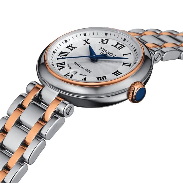 【TISSOT 天梭】Bellissima 羅馬機械女錶-29mm 手錶 送禮 推薦(T1262072201300)
