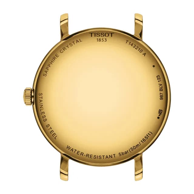 【TISSOT 天梭】Everytime 經典雋永米蘭女錶-金 手錶 送禮 推薦(T1432103302100)