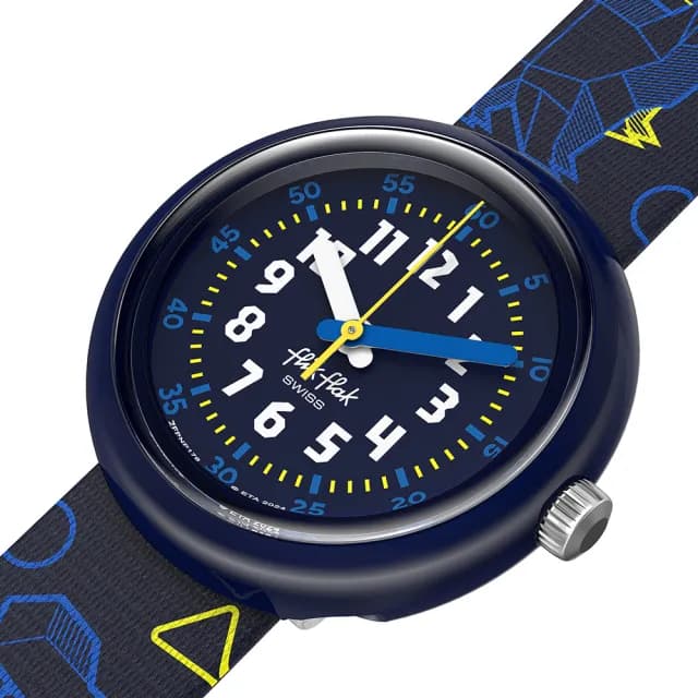 【Flik Flak】兒童手錶 DINO DINER monbento便當盒套組/瑞士製造 FPNP176(31.85mm)