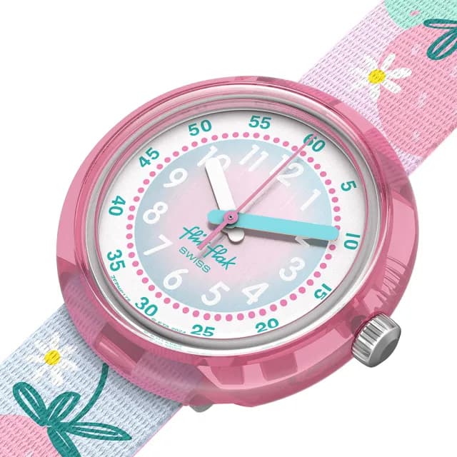 【Flik Flak】兒童手錶 BERRY NICE monbento便當盒套組/瑞士製造 FPNP175(31.85mm)