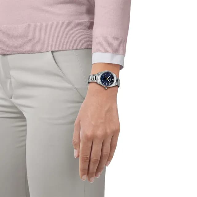 【TISSOT 天梭】PR100 Jungfraujoch 少女峰系列特別款石英手錶-34mm 女錶 畢業 禮物(T1502101104101)