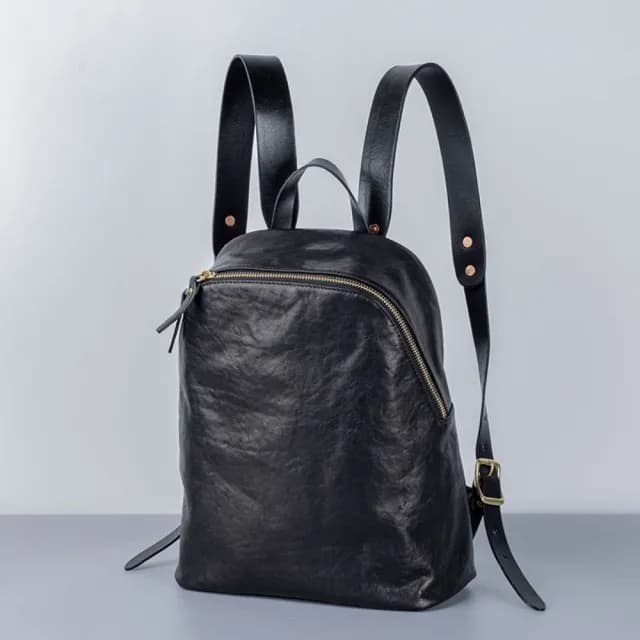 【紐約精品】父親節禮物 頂級真牛皮後背包復古手工側背包牛皮革雙肩包隨身托特包(大容量男女包包a1ju14)