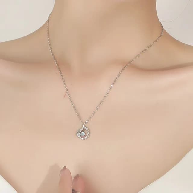 【Penny珮妮】藍桉與鳥999銀項鍊(母親節 生日禮物 交換禮物 送女友 尾牙 新年 結婚)