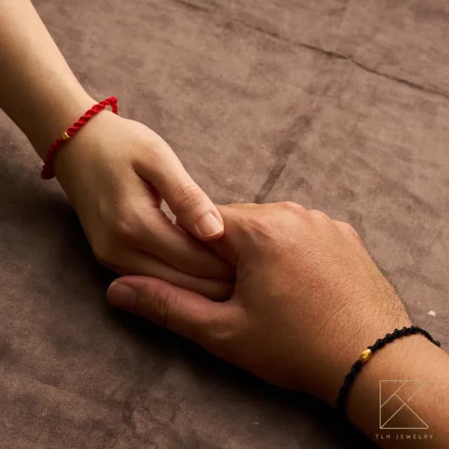 【TLH】雙11 黃金編織手鍊 純金999 金心守護 約重0.03錢±0.01(父親節 情人節 生日 轉運招財 送禮)