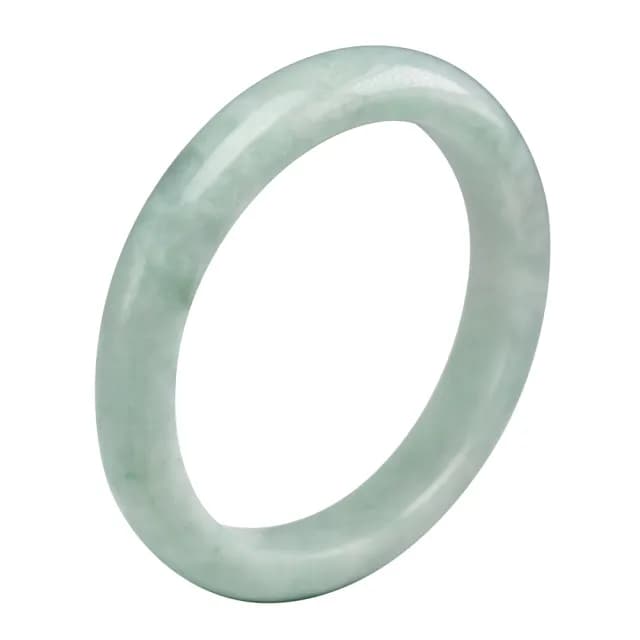 【漢石齋】情人節禮物 天然翡翠A貨 手鐲玉鐲 飄花種 福 利 品(手圍17.8/版寬11mm)