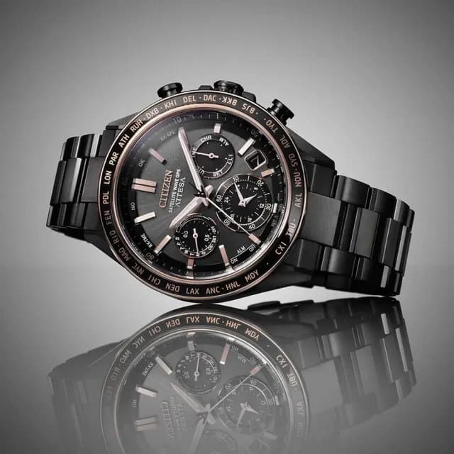 【CITIZEN 星辰】GPS衛星對時 鈦金屬 光動能腕錶 父親節禮物(CC4074-61W)