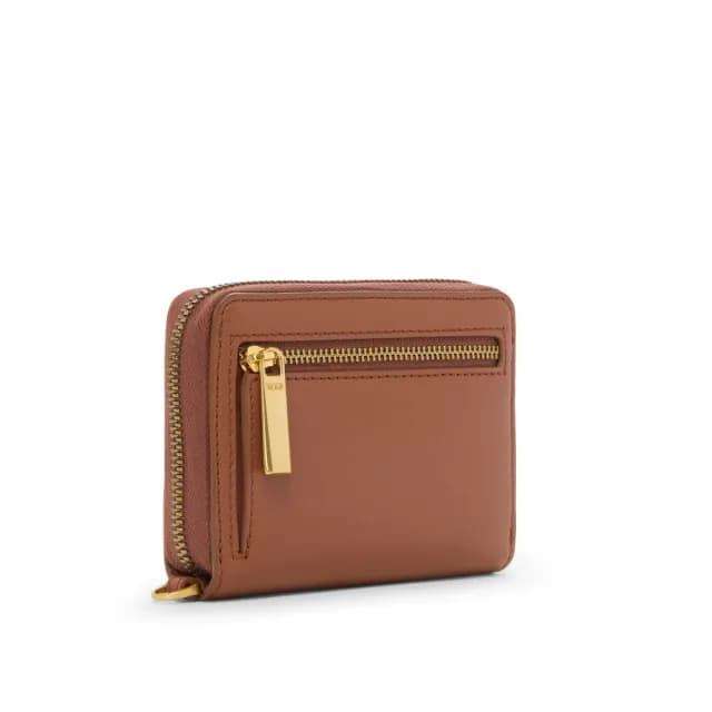 【TUMI】BELDEN SLG 三摺全拉鍊皮革錢包-磚紅色(TUMI 官方旗艦店)