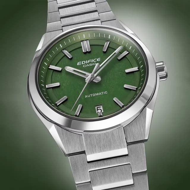 【CASIO 卡西歐】EDIFICE 鍛造碳 經典三針機械腕錶 畢業禮物 送禮 推薦(EFK-100D-3A)