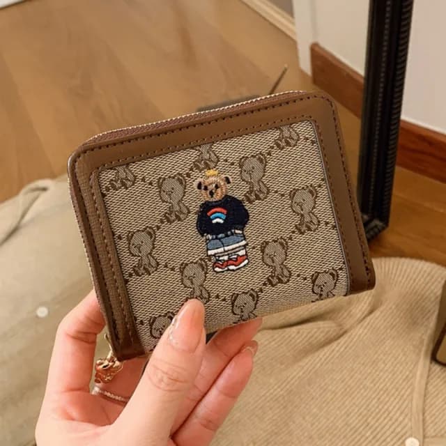 【紐約精品】情人節禮物 現貨+預購 皮革長夾錢包短夾大容量手拿包零錢包女包包(迷你可愛卡通時尚女包包6色a