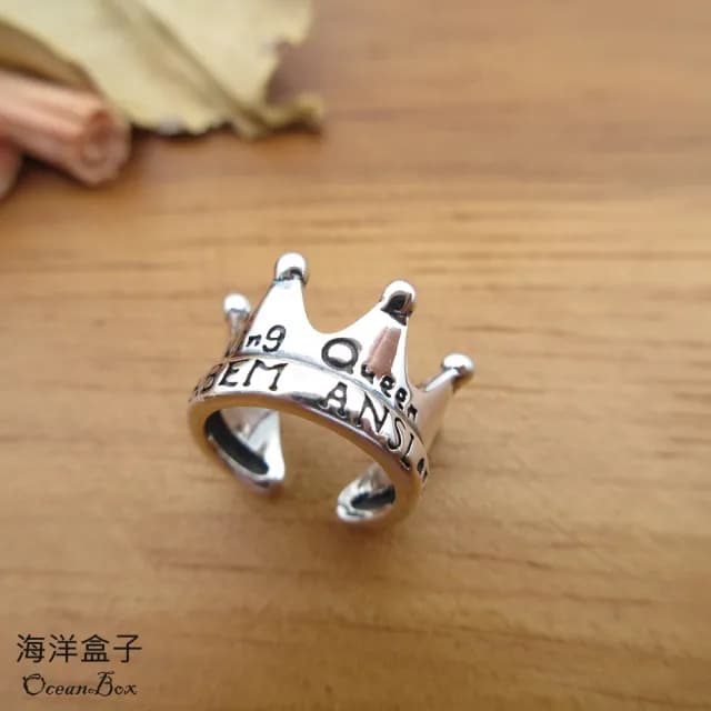 【海洋盒子】單只價。復古歐式宮廷風皇冠耳骨夾S925純銀夾式耳環(925純銀夾式耳環.單只價格)