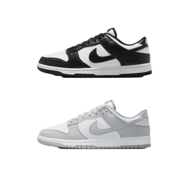 【NIKE 耐吉】運動鞋 休閒鞋 板鞋 NIKE DUNK LOW RETRO 男鞋 熊貓 Dior灰 復古 多款(HF5441-002&)