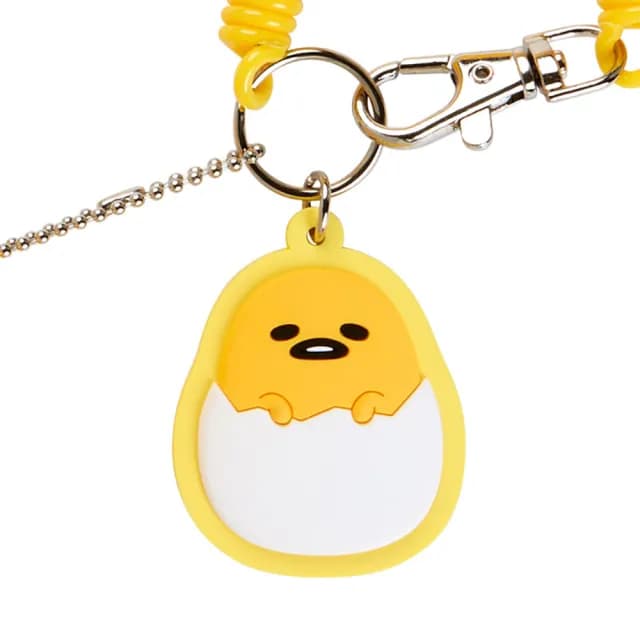 【SANRIO 三麗鷗】父親節禮物 矽膠圓形收納包 矽膠零錢包（附鑰匙圈）蛋黃哥
