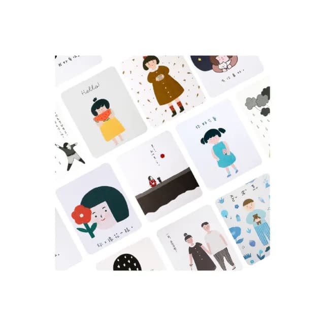 【CLEAN 克林】插畫明信片(Kerkerland 雙面明信片 明信片 文創 文青 畢業卡 生日卡片 祝賀卡 慶生卡片)