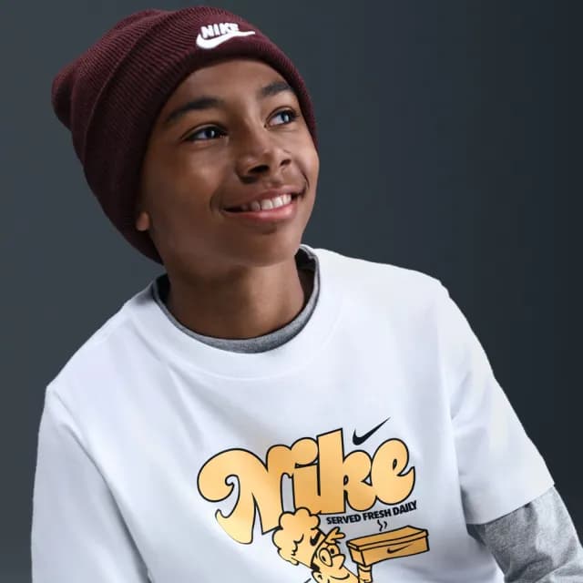 【NIKE 耐吉】短袖上衣 童裝 大童 男女童 K NSW TEE OC FUN 白 IH6276-100