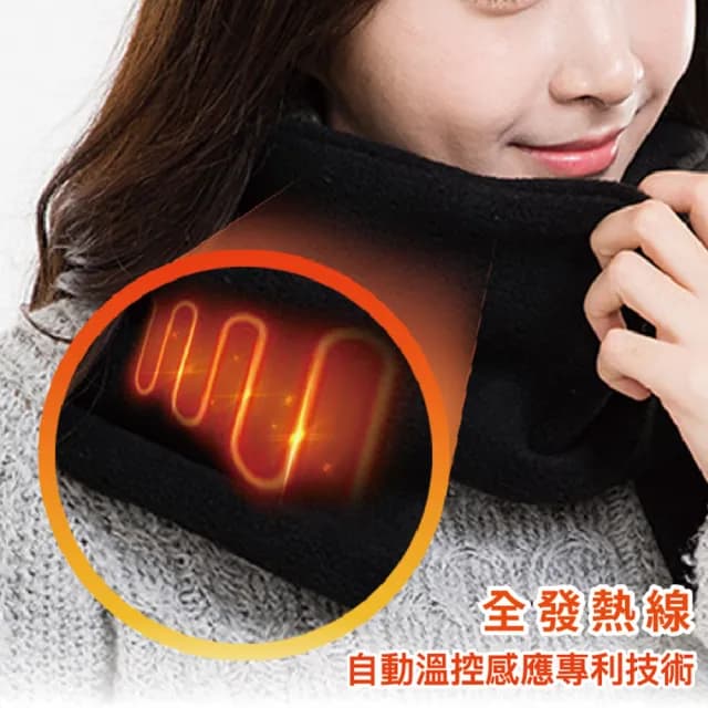 【Sunlus三樂事 官方直營】智能型墊發熱圍巾