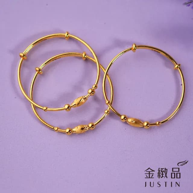 【金緻品】黃金兒禮 童樂時光 小孩手環 0.73錢 多選(寶寶金飾 小孩手環 童鐲 彌月禮盒 新生兒送禮 兒童)