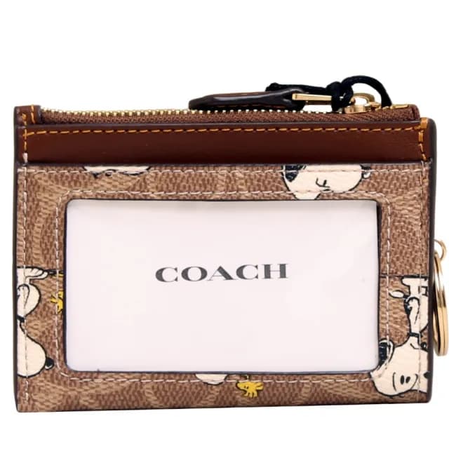 【COACH】COACH X PEANUTS限量聯名款史努比鑰匙包卡片夾/COACH零錢包(多款任選)