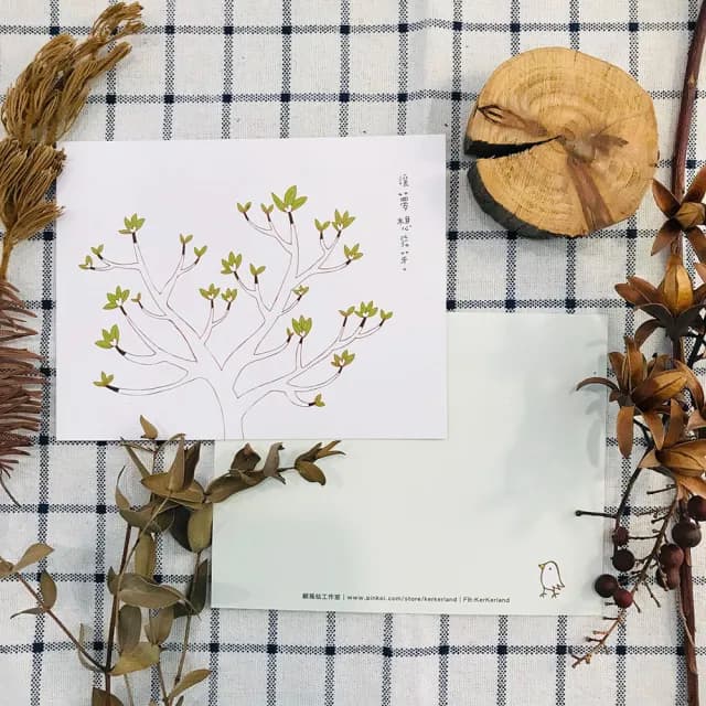 【CLEAN 克林】插畫明信片(Kerkerland 雙面明信片 明信片 文創 文青 畢業卡 生日卡片 祝賀卡 慶生卡片)