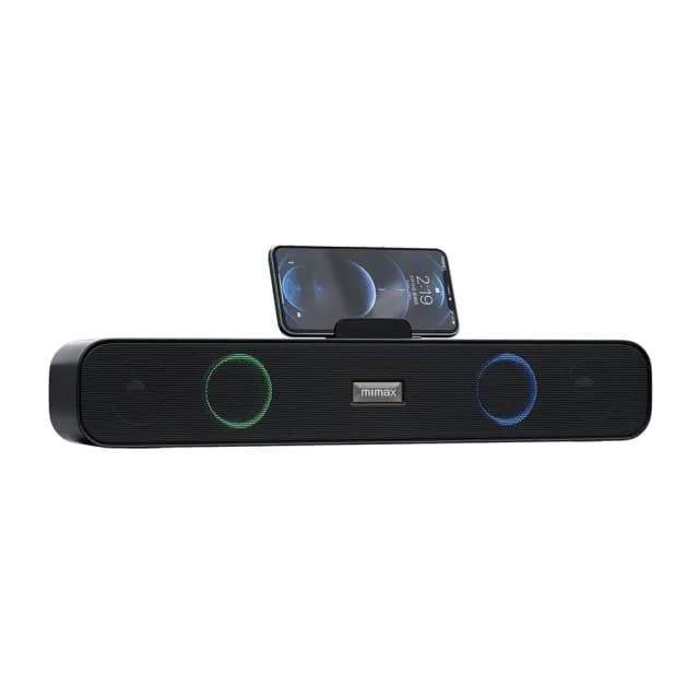 【米覓 mimax】重低音霸雙喇叭藍芽音箱(音響 藍芽 soundbar 藍芽音響 喇叭 RGB燈效)