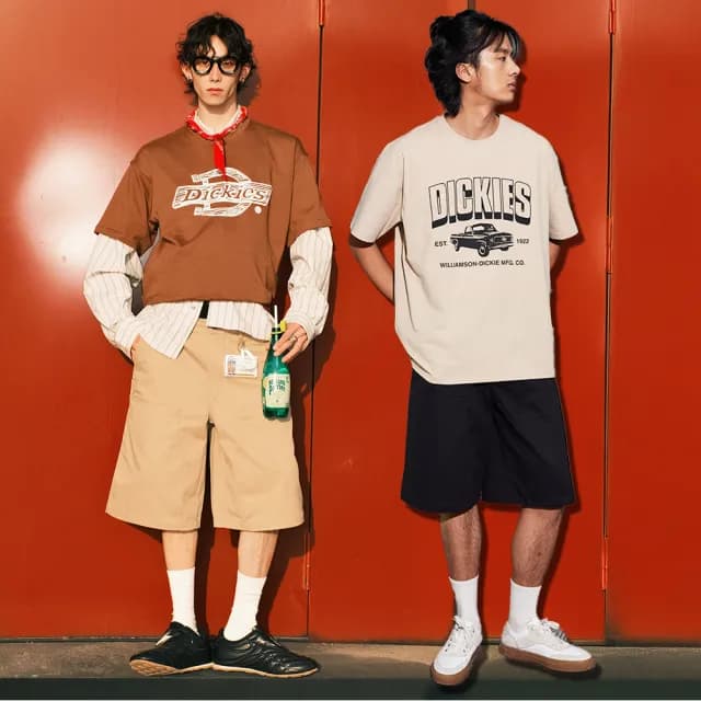【Dickies】男女款大口袋寬鬆工裝短褲(多款任選)