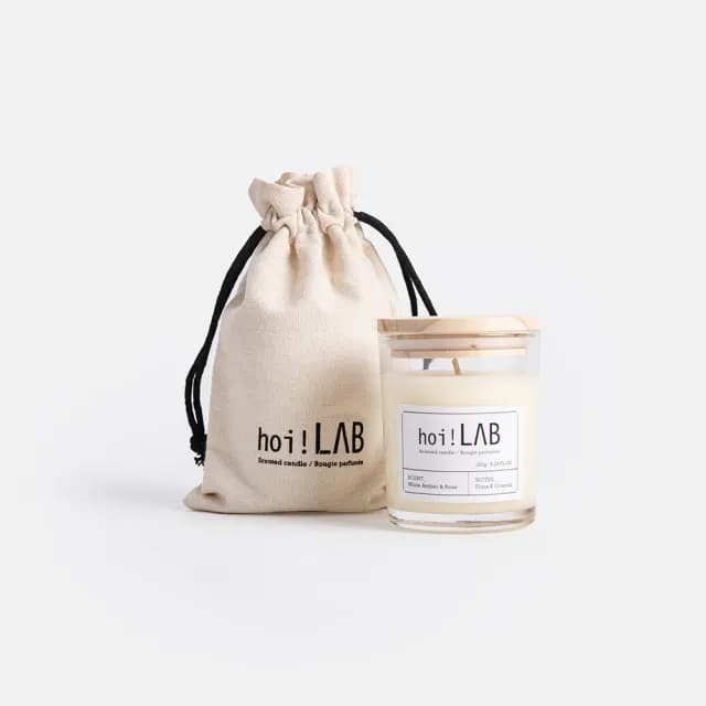 【hoi!LAB】實驗室香氛-天然大豆香氛蠟燭(多款味道可選)